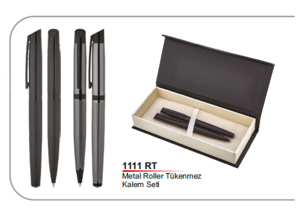 Metal Roller Tükenmez Kalem Seti