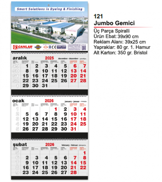 Jumbo Gemici Takvimi