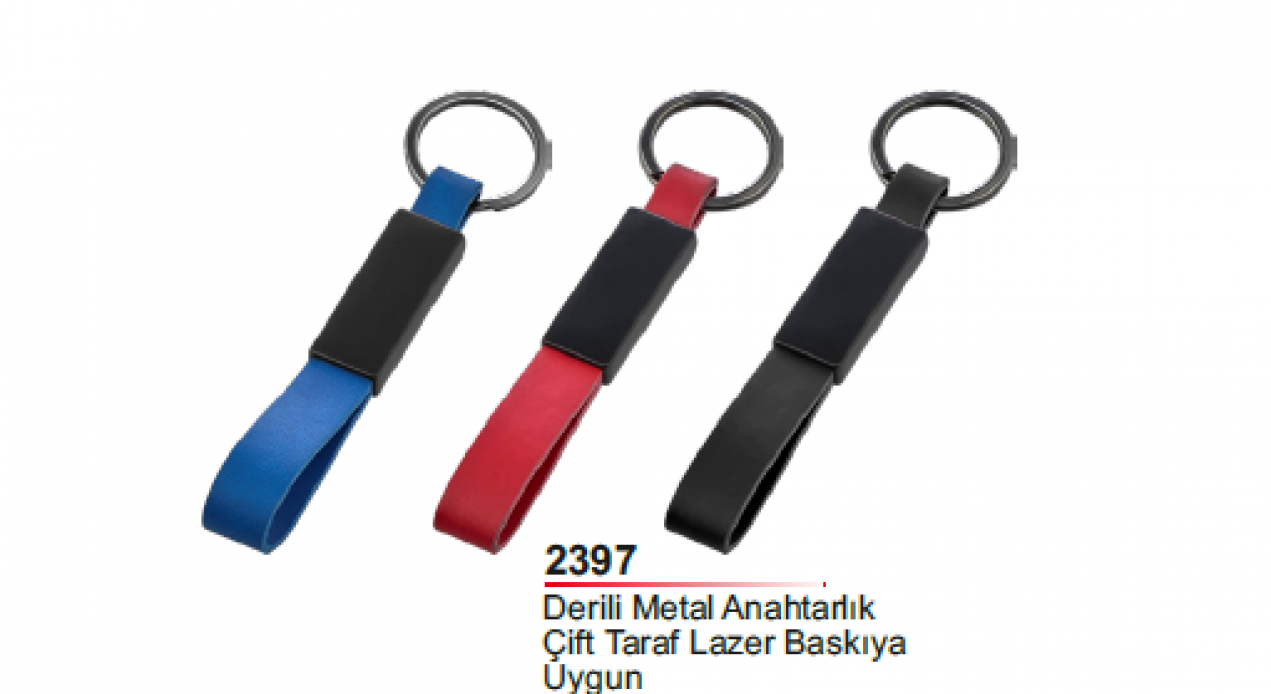 Derili Metal Anahtarlık