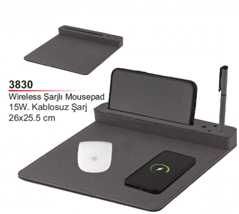 Wirreless Şarj & Mousepad