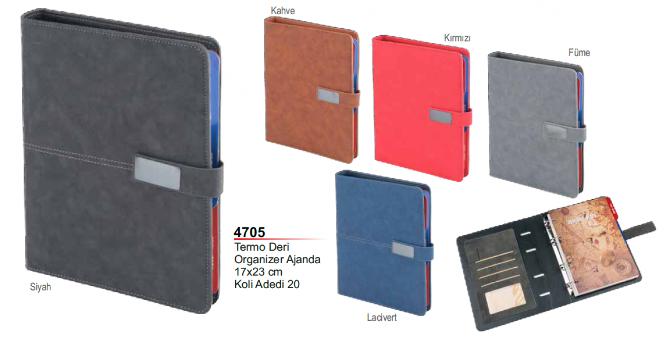 Termo Deri Organizer Ajanda