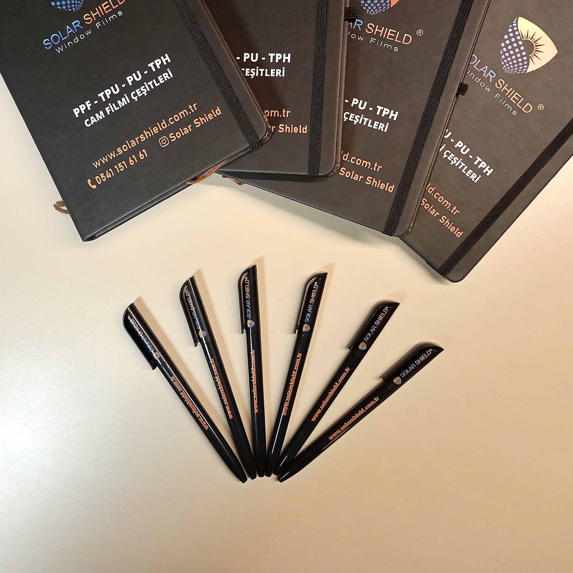 Karton İpli Çantalı - Termo Defter - Kalem - Çakmak Set