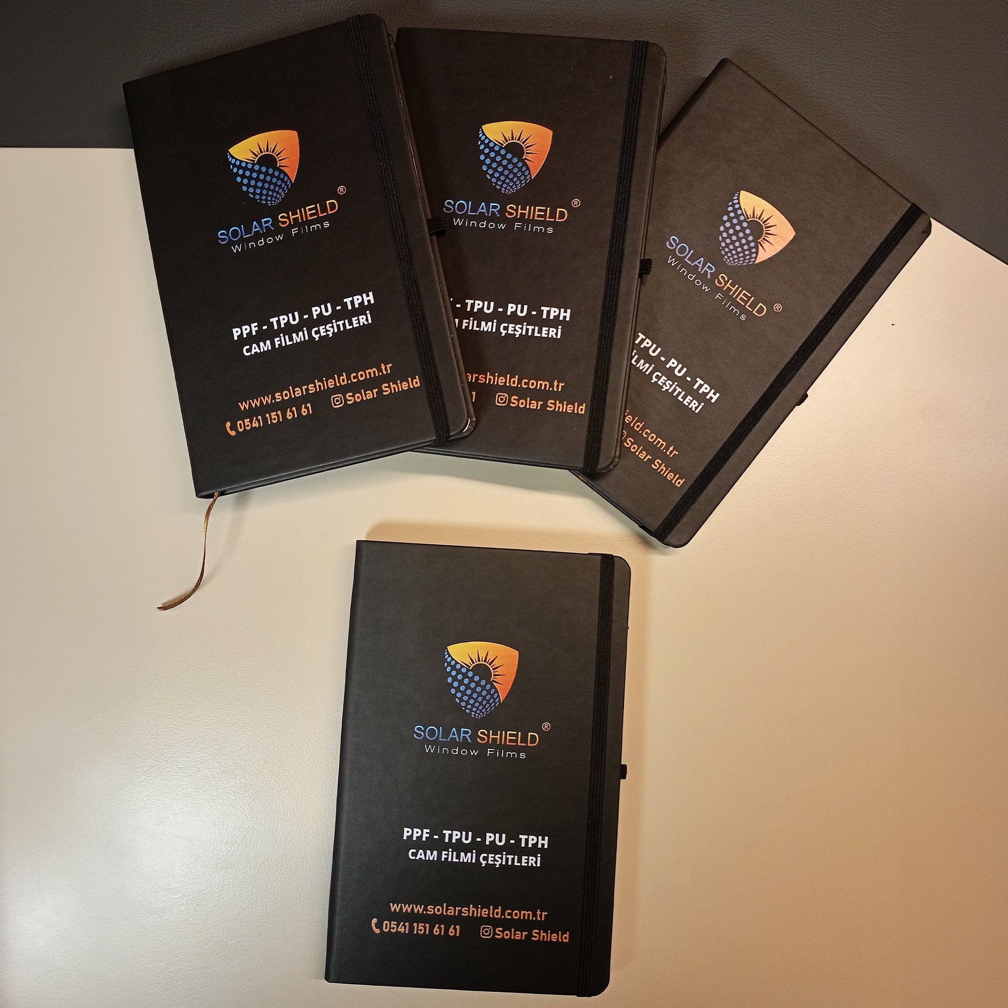 Karton İpli Çantalı - Termo Defter - Kalem - Çakmak Set