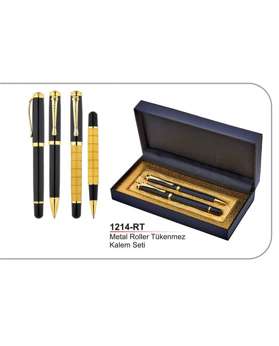 Metal Roller Tükenmez Kalem Seti