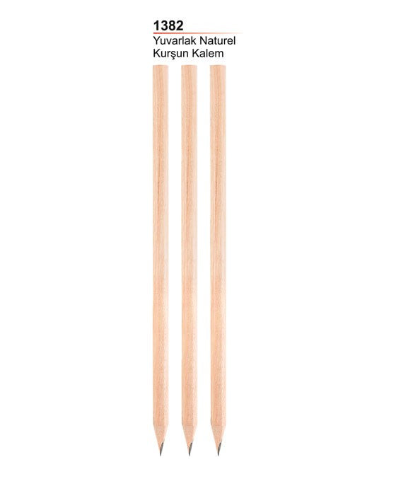 Yuvarlak Naturel Kurşun Kalem