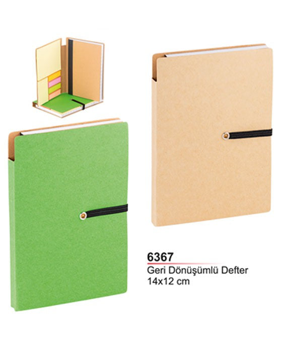 Geri Dönüşümlü Lastikli Defter
