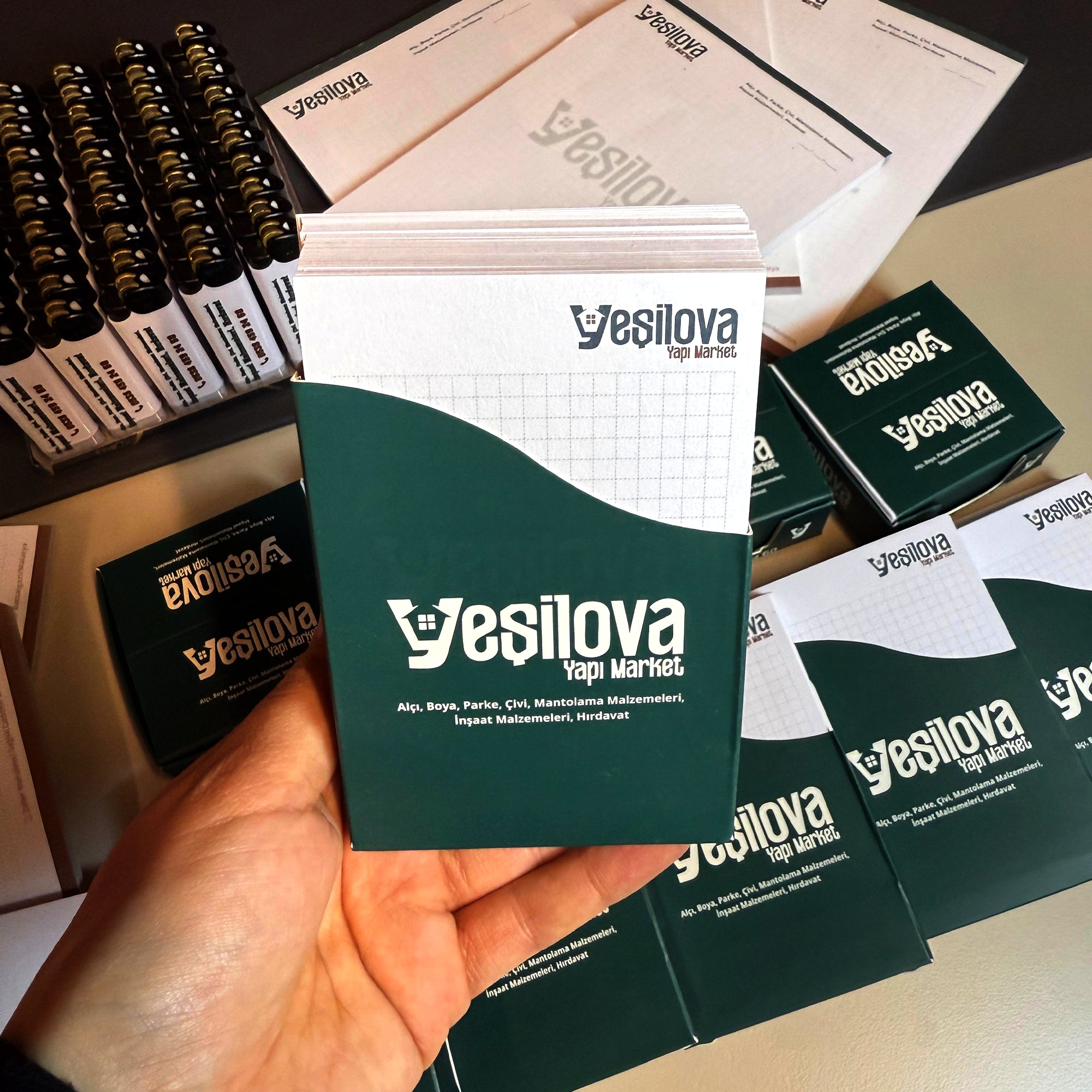 Karton Kutu Çantalı-Bloknotlu Hediyelik Set