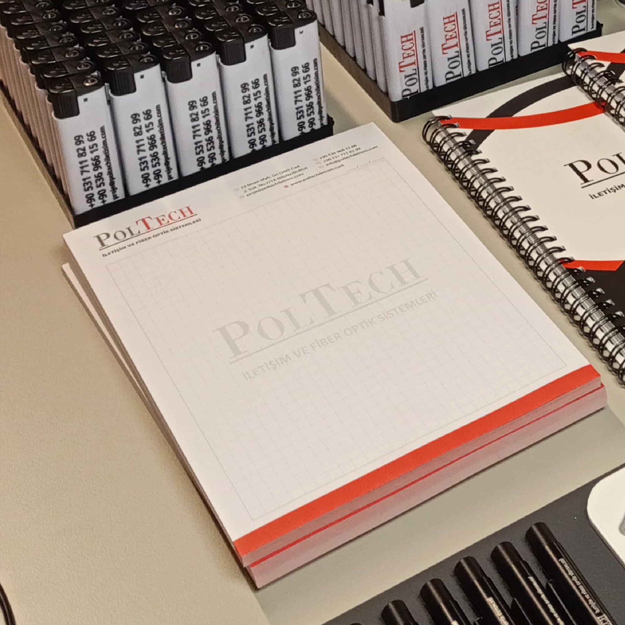Karton İpli Çanta - Telli Defter - Çakmak - Metal Kalem - Açacaklı Set